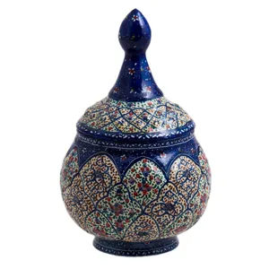 قندان میناکاری رستا طرح 20-17-102 ارتفاع 14 سانتی متر