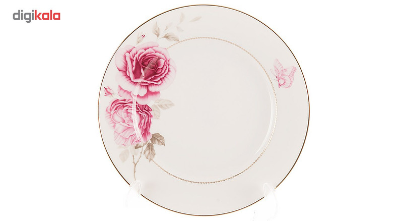 سرویس 102 پارچه چینی زرین ایران سری ایتالیا اف مدل Rose Flower درجه عالی سرویس 102 پارچه چینی زرین ایران سری ایتالیا اف مدل Rose Flower درجه عالی