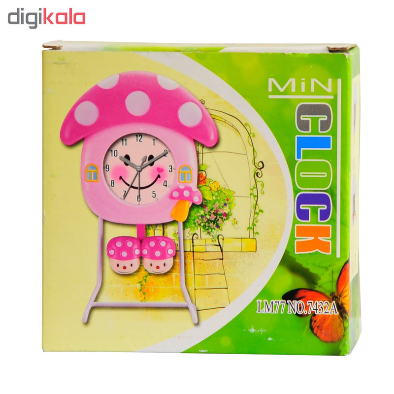 ساعت رومیزی کودک طرح قارچ کد p