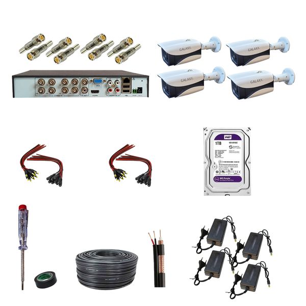 سیستم امنیتی کامل دوربین مداربسته مدل E2