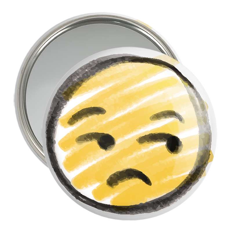 آینه جیبی خندالو مدل ایموجی Emoji  کد 3046