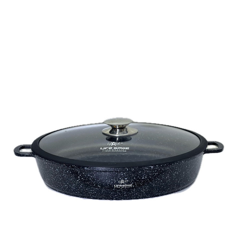 سرویس قابلمه و تابه گرانیتی 24 پارچه لایف اسمایل مدل LIFEP7S-24-BLACK