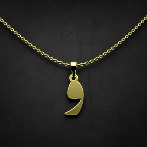 گردنبند طلا 18 عیار زنانه مدوپد مدل حرف و کد I2-1-1618