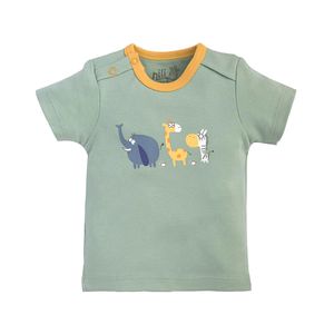 نقد و بررسی تی شرت آستین کوتاه نوزادی نیلی مدل ZOO54 توسط خریداران