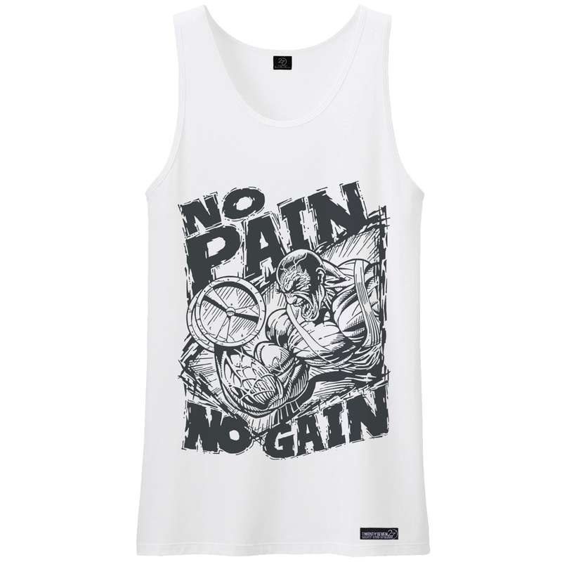 تاپ مردانه 27 مدل NO PAIN NO GAIN کد WN1073