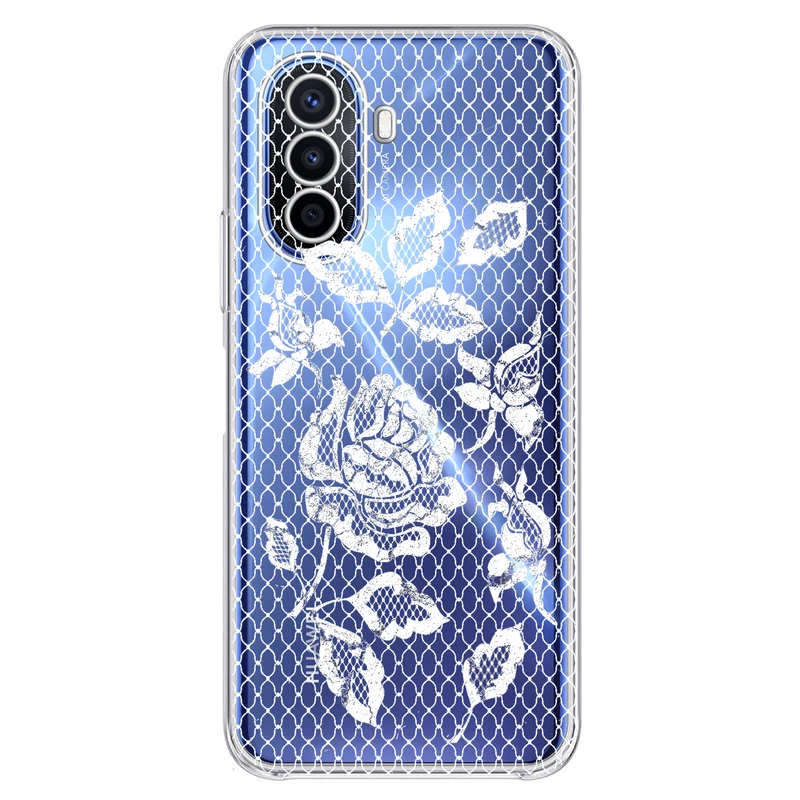 کاور مگافون طرح گل مدل C43-W مناسب برای گوشی موبایل هوآوی Nova Y70 / Y71  