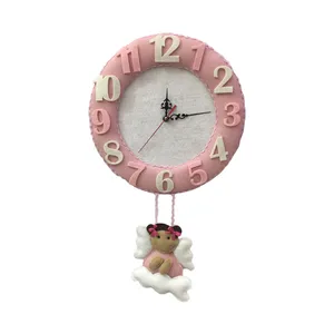 ساعت دیواری اتاق کودک طرح فرشته