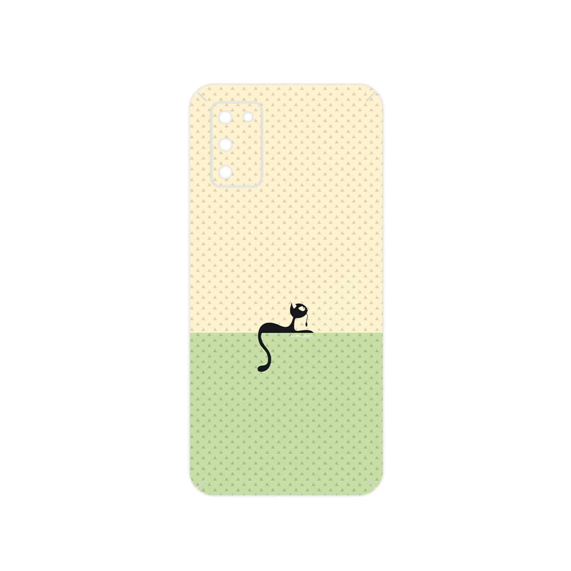 برچسب پوششی ماهوت مدل Minimal Internet Cat Icon مناسب برای گوشی موبایل سامسونگ Galaxy A03S