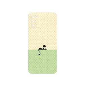 MAHOOT Minimal Internet Cat Icon Cover Sticker for Samsung Galaxy A03S