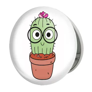 آینه جیبی خندالو طرح کاکتوس مدل تاشو کد 5286 