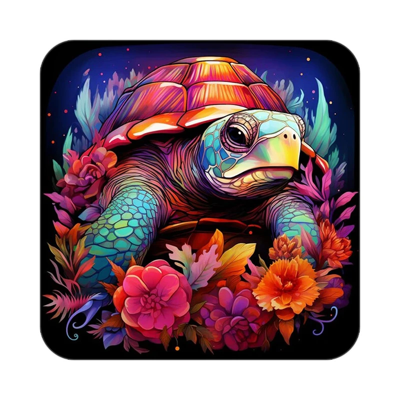 زیر لیوانی کاکتی طرح حیوانات رنگی مدل mp26419