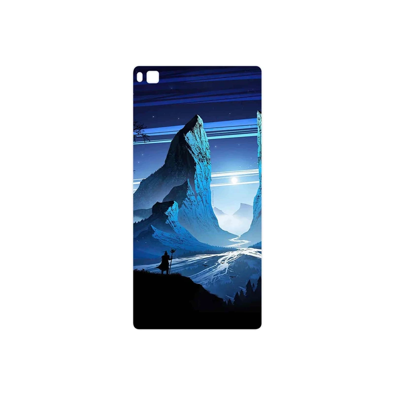 برچسب پوششی ماهوت مدل Blue Mountains Digital Art مناسب برای گوشی موبایل هوآوی P8