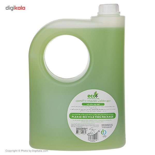 مایع دستشویی گلیسیرینه ایکو مویست مدل Green حجم 3750 میلی لیتر