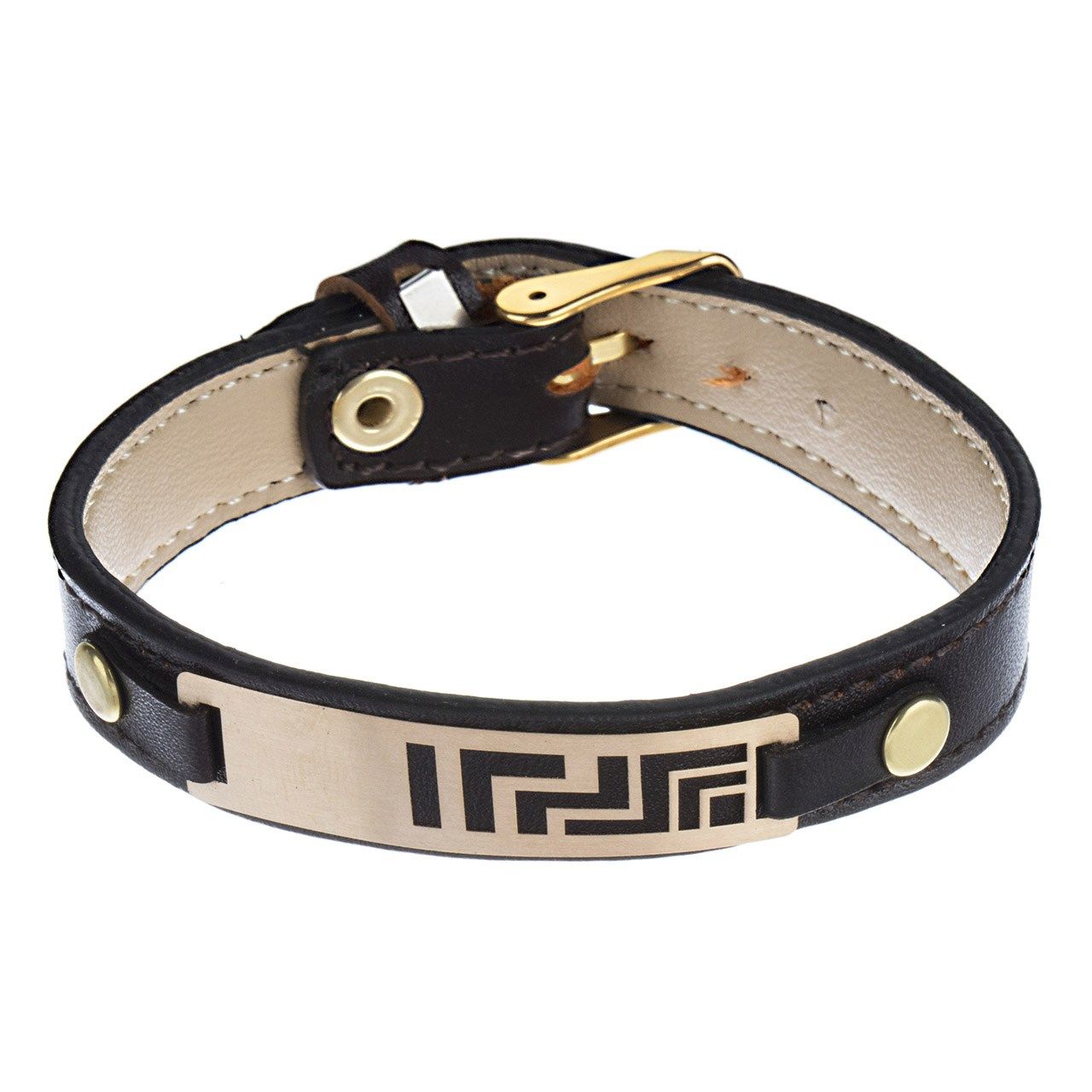دستبند طلای 18 عیار مردانه ماهک مدل MB0668 -  - 1