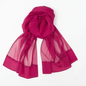 شال زنانه مدل تور و مروارید