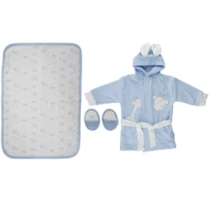 ست 3 تکه حوله نوزادی ببسی مدل 189B سایز 2 سال