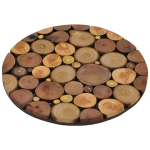 زیربشقابی و زیرقابلمه ای چوبی WeWood  طرح دایره ای