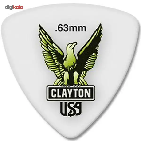 پیک گیتار الکتریک کلایتون مدل Acetal 0.63 mm طرح سه‌گوش