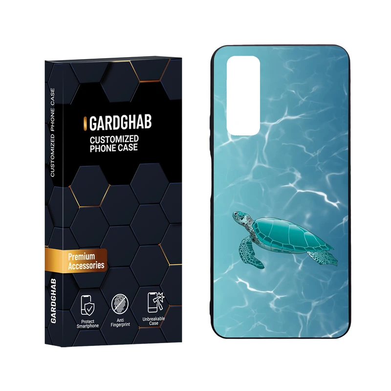  کاور گارد قاب مدل دور ژله ای پشت گلس منظره و طبیعت مناسب برای گوشی موبایل هوآوی Y7a