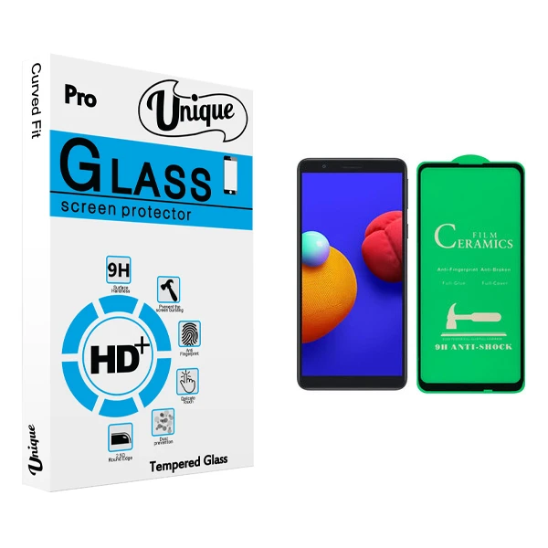 محافظ صفحه نمایش سرامیکی يونيک مدل +Clear مناسب برای گوشی موبایل سامسونگ Galaxy A01 Core
