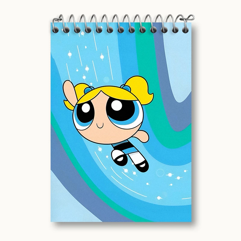 دفتر یادداشت 50 برگ خندالو طرح دختران نیرومند (The Powerpuff Girls) کد N4443