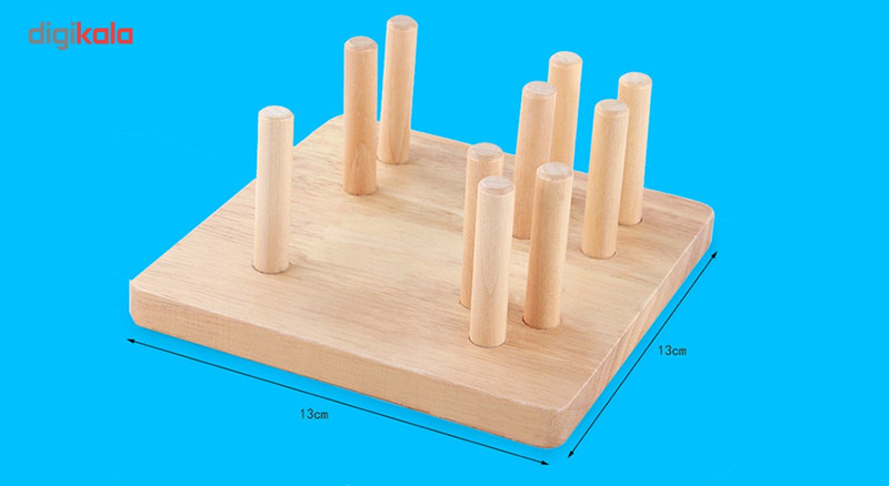 بازی آموزشی مونته سوری طرح پایه اشکال مدل goodcow wood517