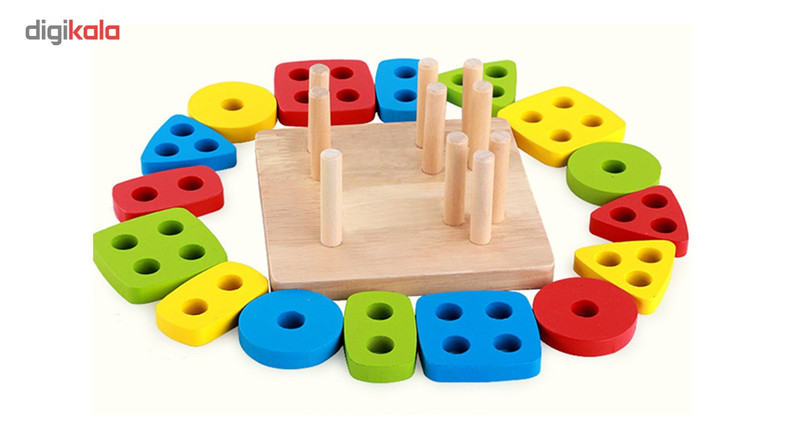 بازی آموزشی مونته سوری طرح پایه اشکال مدل goodcow wood517
