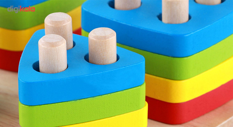بازی آموزشی مونته سوری طرح پایه اشکال مدل goodcow wood517