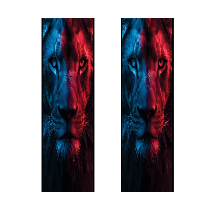 برچسب ستون خودرو توییجین و موییجین طرح شیر کد 04 بسته 2 عددی