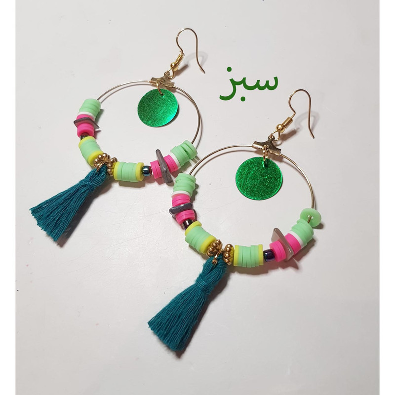 گوشواره زنانه ماه فام مدل پاستیل گوشواره زنانه ماه فام مدل پاستیل