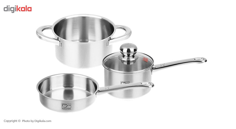 ست ظرف غذای کودک پارس استیل مدل Metal Handle