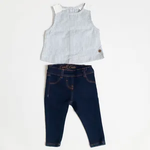 ست تاپ و شلوار نوزادی جی بی سی مدل 22