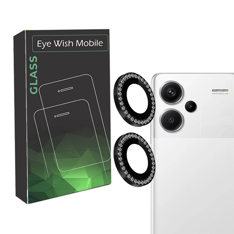 محافظ لنز دوربین آی ویش مدل رینگی نگین دار مناسب برای گوشی موبایل شیائومی Redmi Note 13 Pro Plus