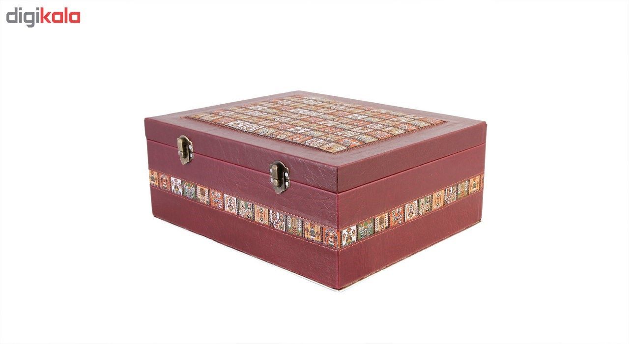 جعبه چرمی طهرانی طرح 1 کد 191006