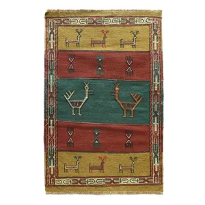 گلیم دستباف قوچان سرزمین فرش کد 3001-8