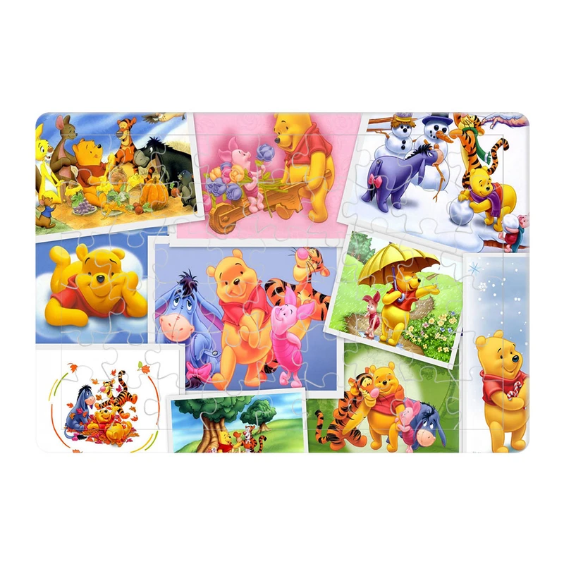 پازل 54 تکه هومرو مدل PL853 طرح انیمیشن وینی پو