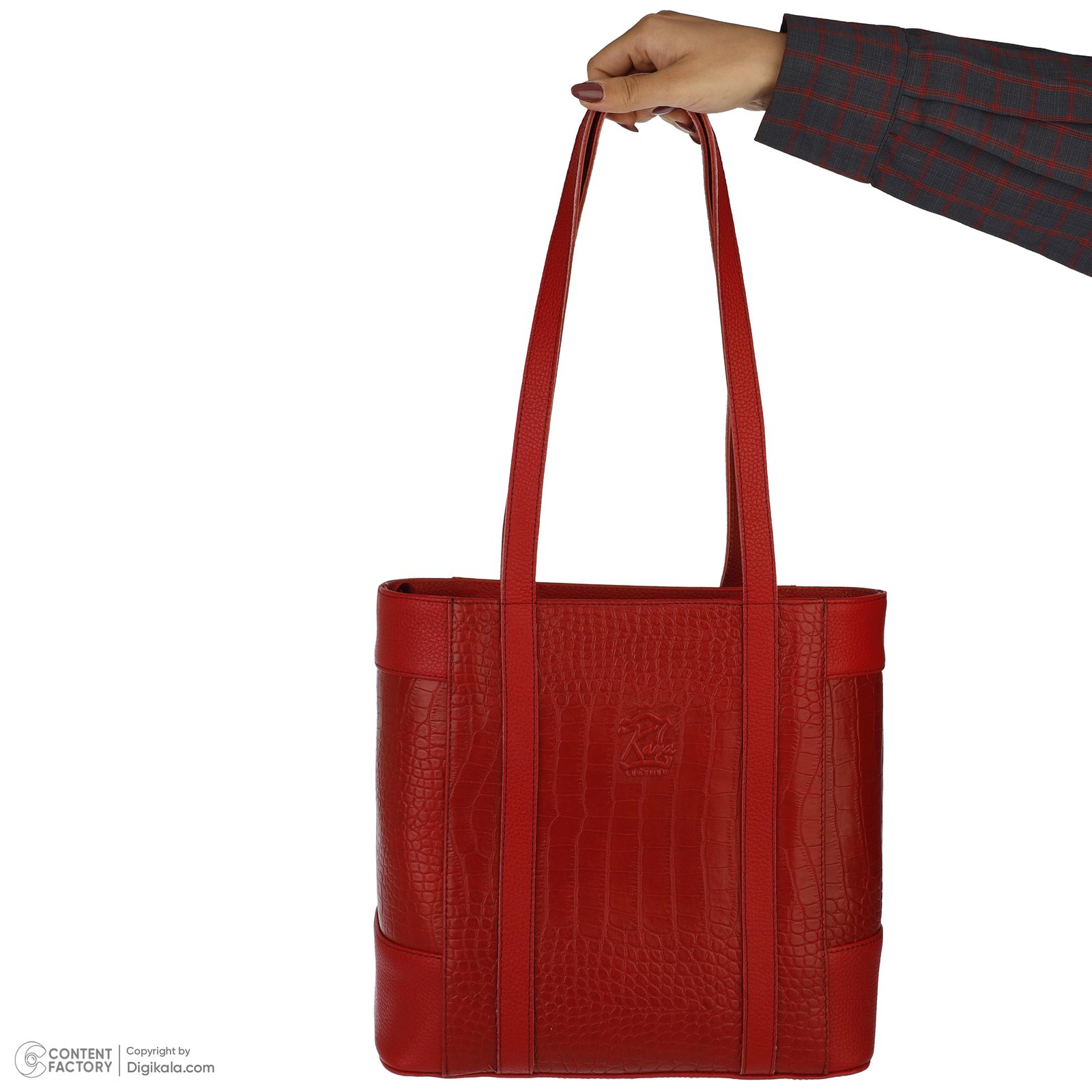 کیف رودوشی زنانه کایا چرم مدل K500-red -  - 5