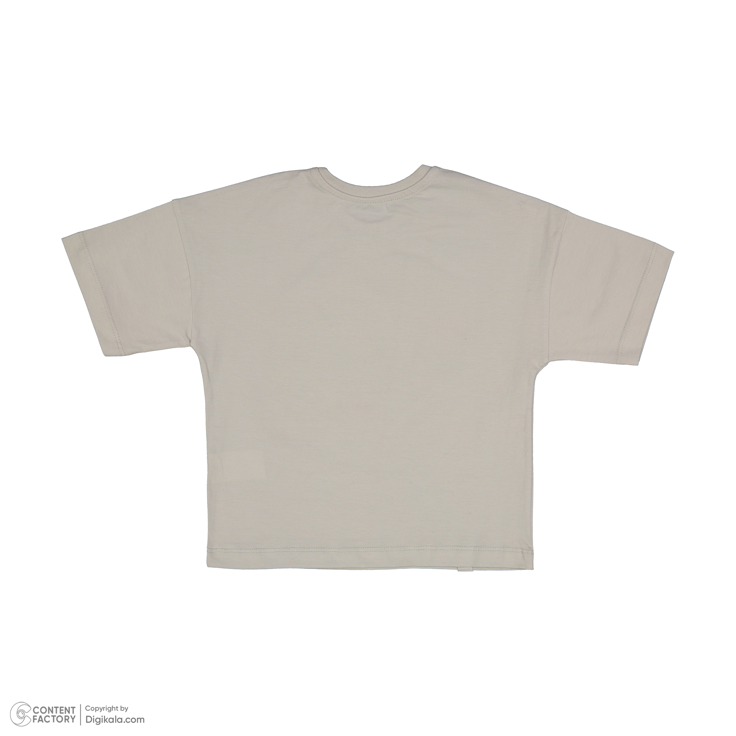 ست تی شرت آستین کوتاه و شلوارک پسرانه سون پون مدل 1099 رنگ طوسی -  - 6