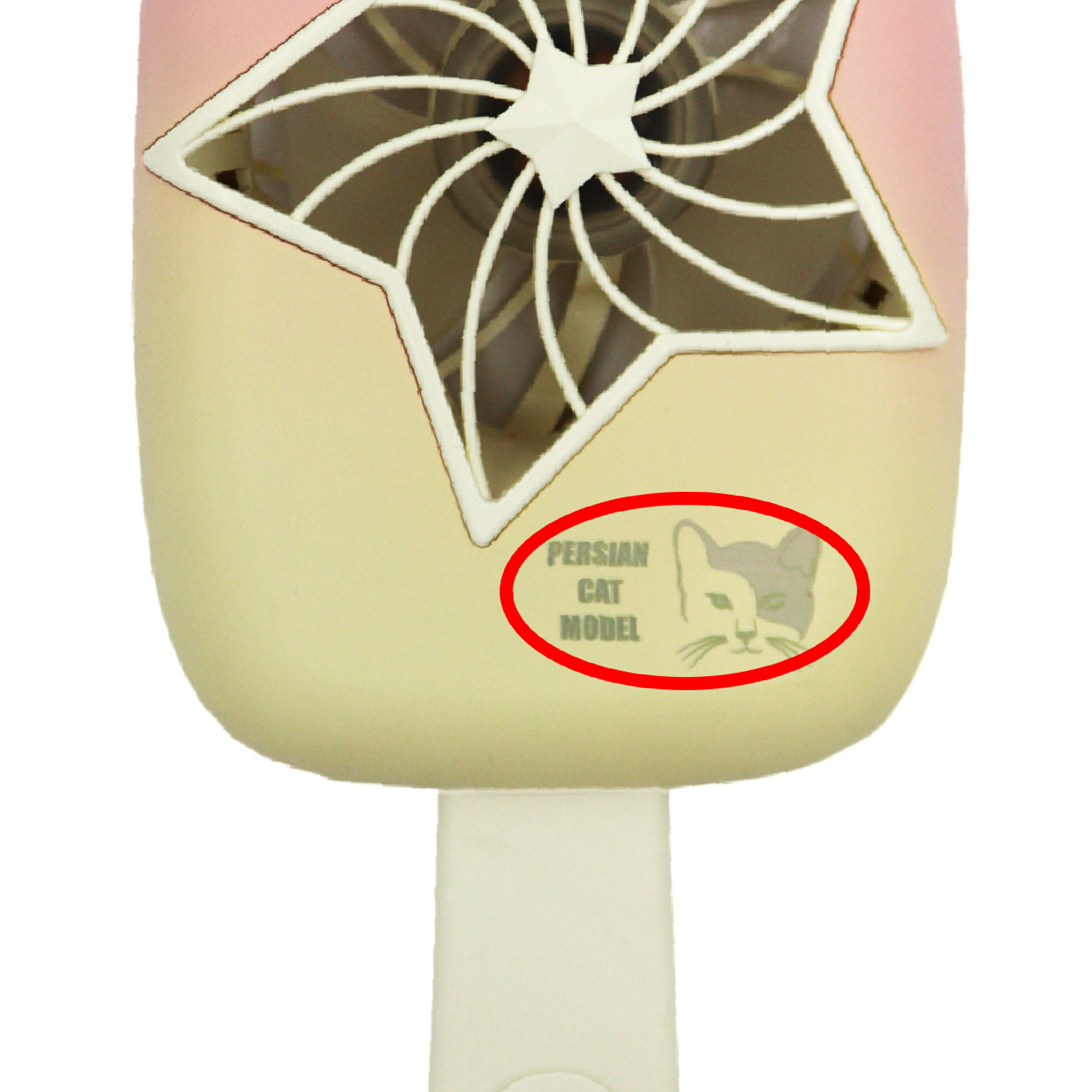 پنکه شارژی مدل پرشین کت کد YP-ICECREAM-17CM