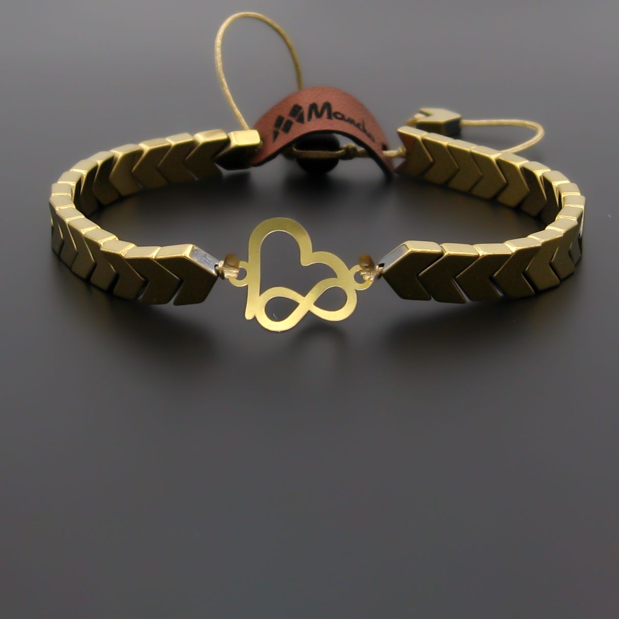دستبند طلا 18 عیار زنانه مانچو مدل bfg249 -  - 2