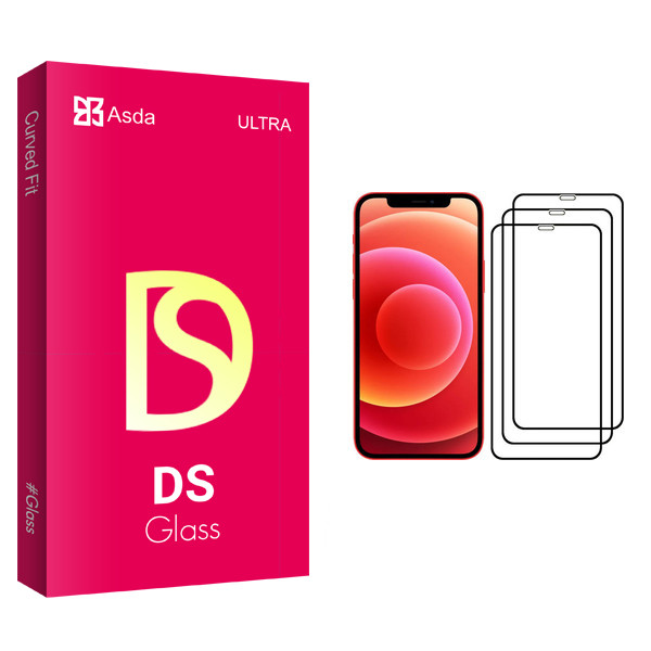 محافظ صفحه نمایش آسدا مدل DS glass مناسب برای گوشی موبایل اپل iPhone 12 mini بسته سه عددی