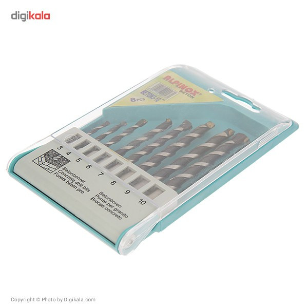 مجموعه 8 عددی مته الماسه آلپینوکس مدل Beton3-10