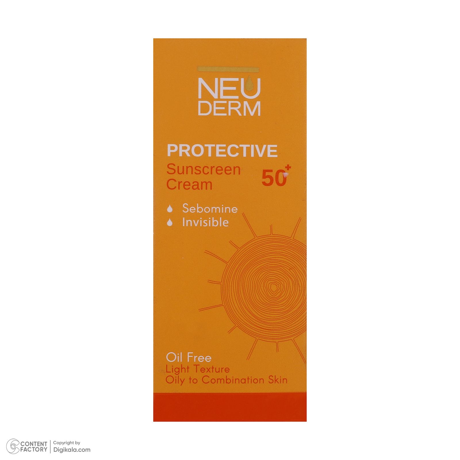 کرم ضد آفتاب بدون رنگ نئودرم SPF50 مدل Highly Protective محافظ UVA ،UVB، تنظیم ترشح چربی پوست، مناسب پوست چرب حجم 50 میلی‌لیتر -  - 12