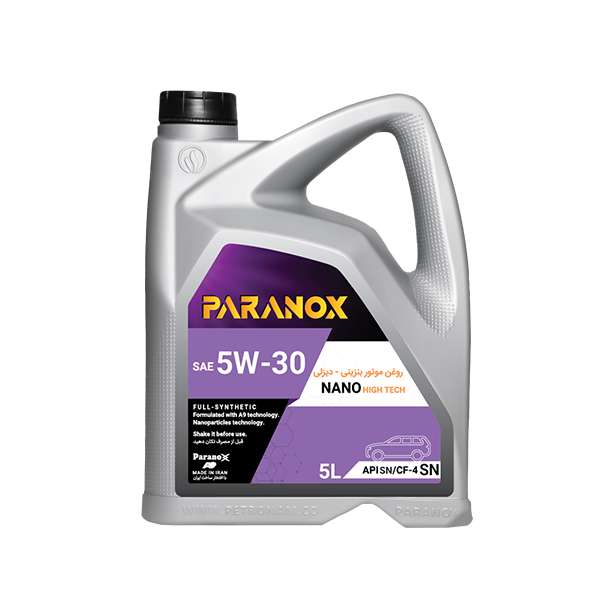 روغن موتور خودرو پارانوکس مدل 5W-30 SN حجم 5 لیتر