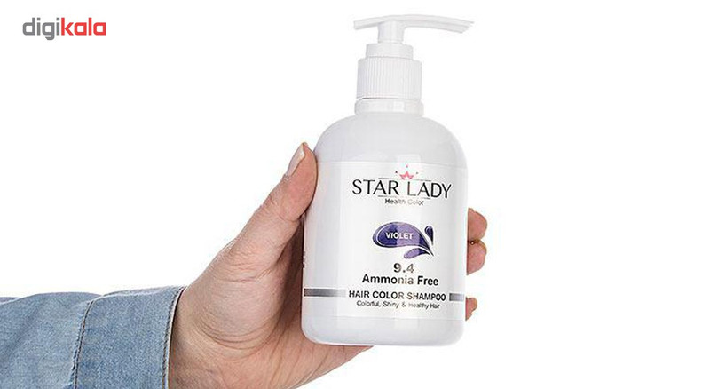 شامپو رنگ بنفش مو استار لیدی شماره 9.4 حجم 300 میلی لیتر شامپو رنگ بنفش مو استار لیدی شماره 9.4 حجم 300 میلی لیتر