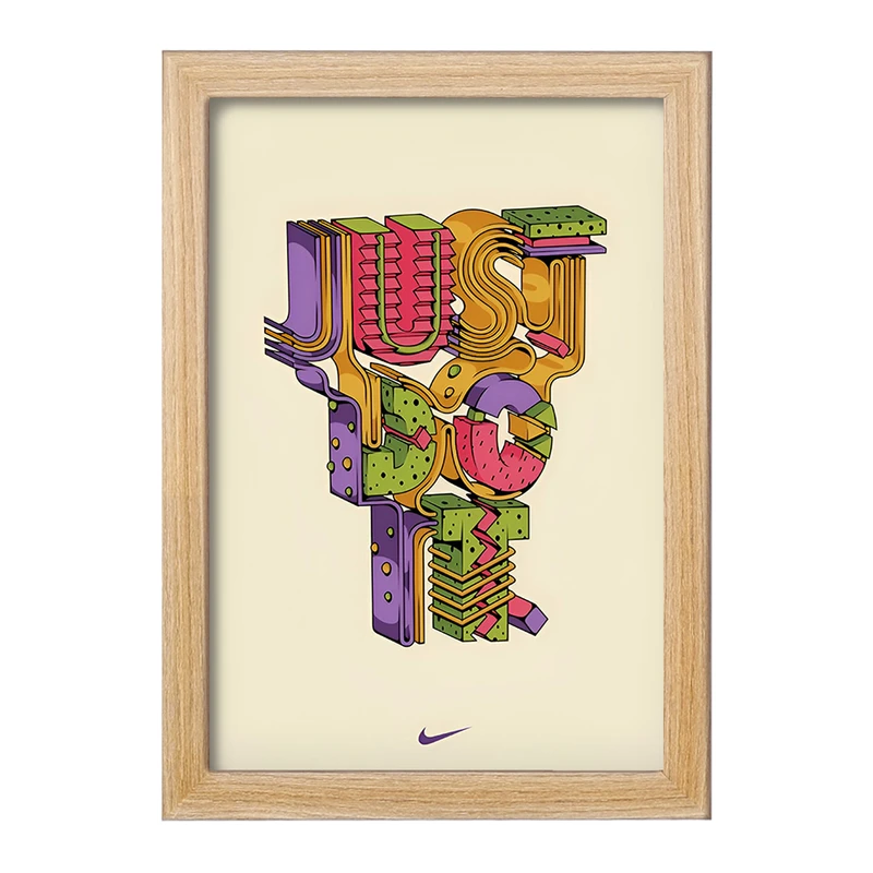 تابلو خندالو مدل Just Do It کد F9729