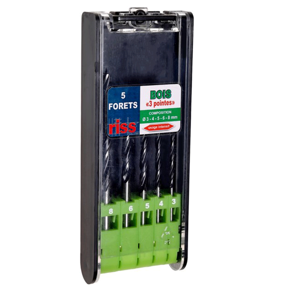 مجموعه 5 عددی مته چوب ریس مدل C005Q1082 مجموعه 5 عددی مته چوب ریس مدل C005Q1082