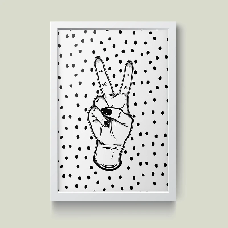 تابلو مدل مینیمال Freedom کدS2926-w