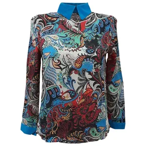 بلوز آستین بلند زنانه مدل طاووس