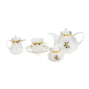 سرویس چای خوری 18 پارچه چینی زرین ایران سری شهرزاد مدل Caprice درجه یک